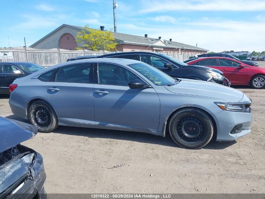 2022 Honda Accord Sedan VIN: 1HGCV1F32NA800310 Lot: 12019322