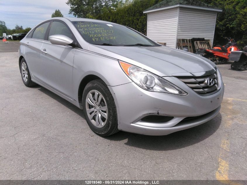 2012 Hyundai Sonata VIN: 5NPEB4AC0CH412457 Lot: 12019340