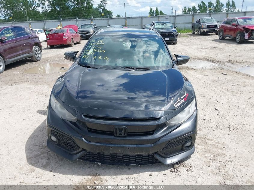 2017 Honda Civic Hatchback VIN: SHHFK7H41HU305314 Lot: 12019359