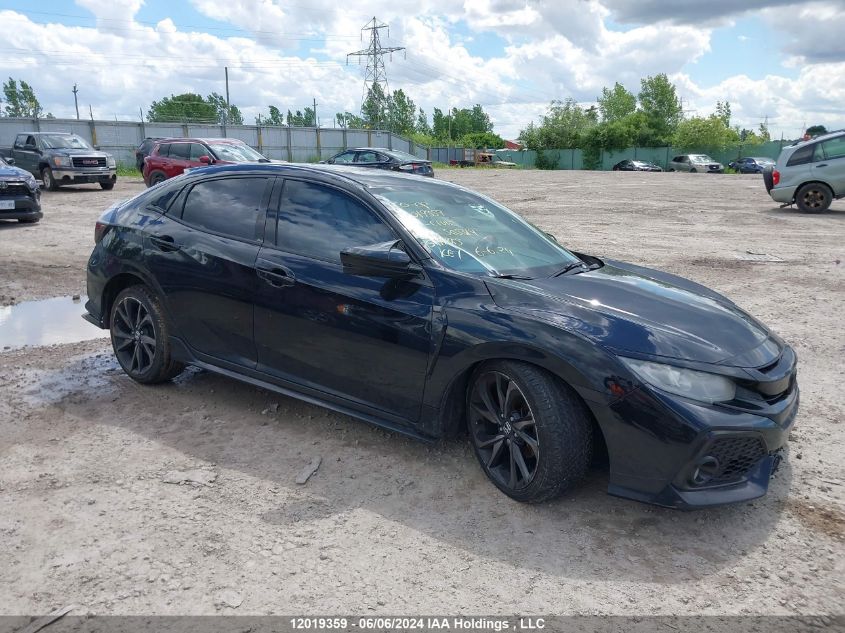 2017 Honda Civic Hatchback VIN: SHHFK7H41HU305314 Lot: 12019359