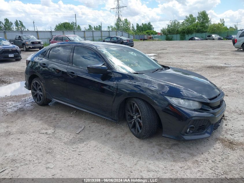 2017 Honda Civic Hatchback VIN: SHHFK7H41HU305314 Lot: 12019359