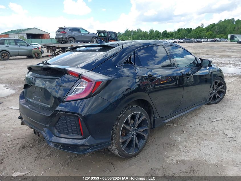 2017 Honda Civic Hatchback VIN: SHHFK7H41HU305314 Lot: 12019359