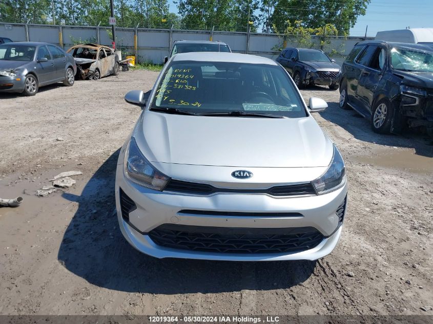 2021 Kia Rio 5-Door VIN: 3KPA25AD9ME381325 Lot: 12019364