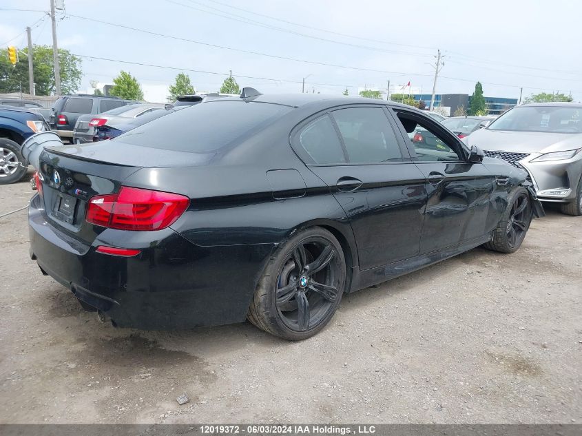 2012 BMW M5 VIN: WBSFV9C52CC772387 Lot: 12019372