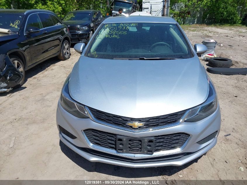 2017 Chevrolet Cruze Lt VIN: 3G1BE6SM0HS558666 Lot: 12019381