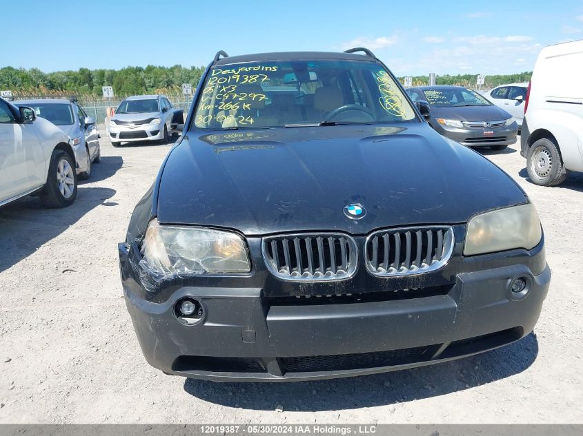 2005 BMW X3 2.5I VIN: WBXPA73435WC47297 Lot: 12019387