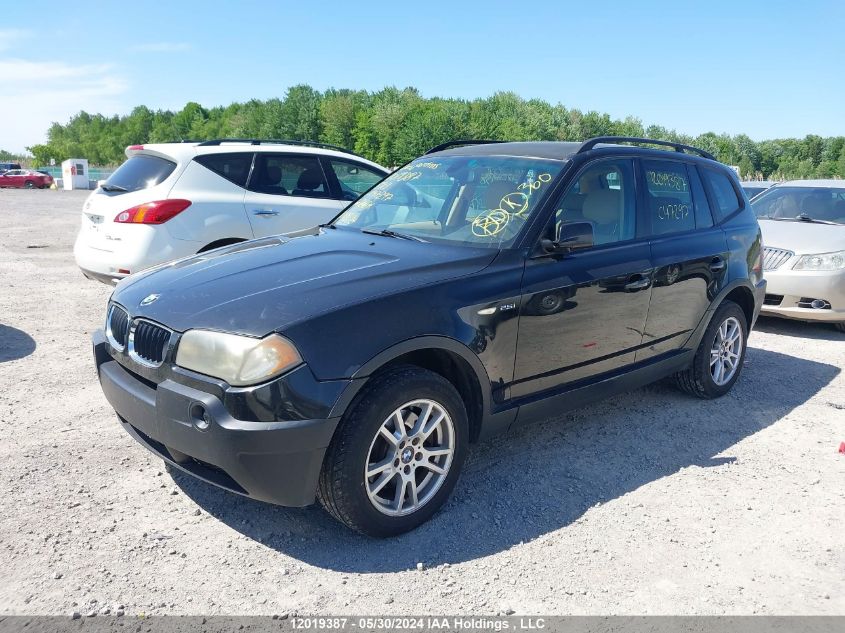 2005 BMW X3 2.5I VIN: WBXPA73435WC47297 Lot: 12019387