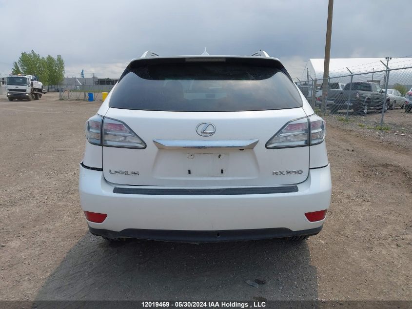 2010 Lexus Rx 350 VIN: 2T2BK1BA5AC038373 Lot: 12019469