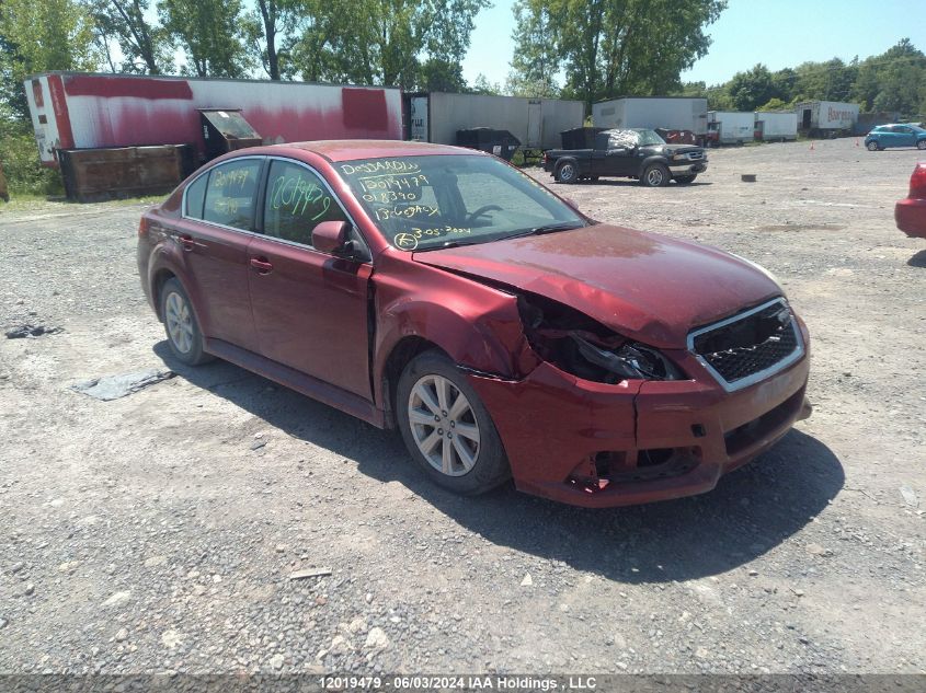 2013 Subaru Legacy 2.5I Premium VIN: 4S3BMGB61D3018390 Lot: 12019479