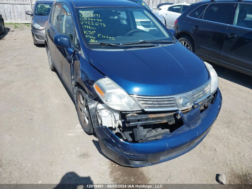 2008 Nissan Versa VIN: 3N1BC13E28L422673 Lot: 12019491