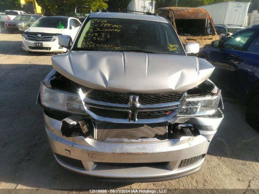 2013 Dodge Journey Cvp/Se Plus VIN: 3C4PDCAB0DT501533 Lot: 12019500