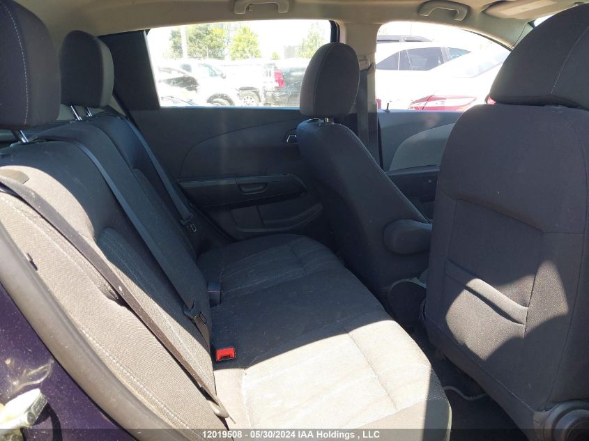 2015 Chevrolet Sonic Lt VIN: 1G1JC6SH2F4142765 Lot: 12019508