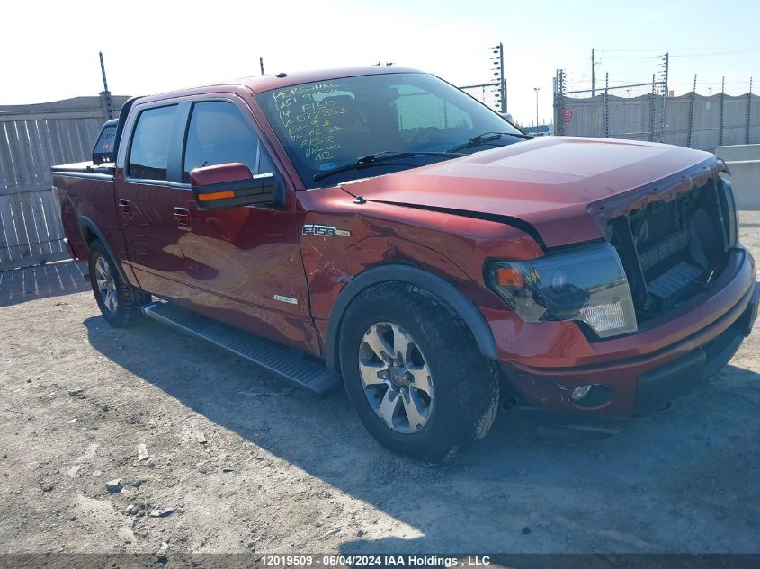 2014 Ford F150 Supercrew VIN: 1FTFW1ETXEKD77853 Lot: 12019509