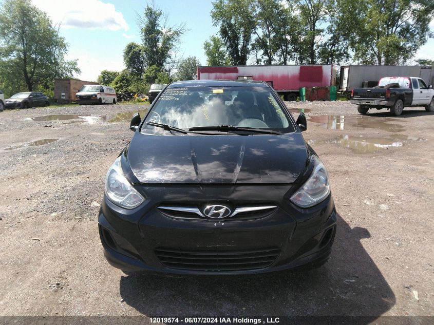 2013 Hyundai Accent Gl VIN: KMHCT4AE8DU282842 Lot: 12019574