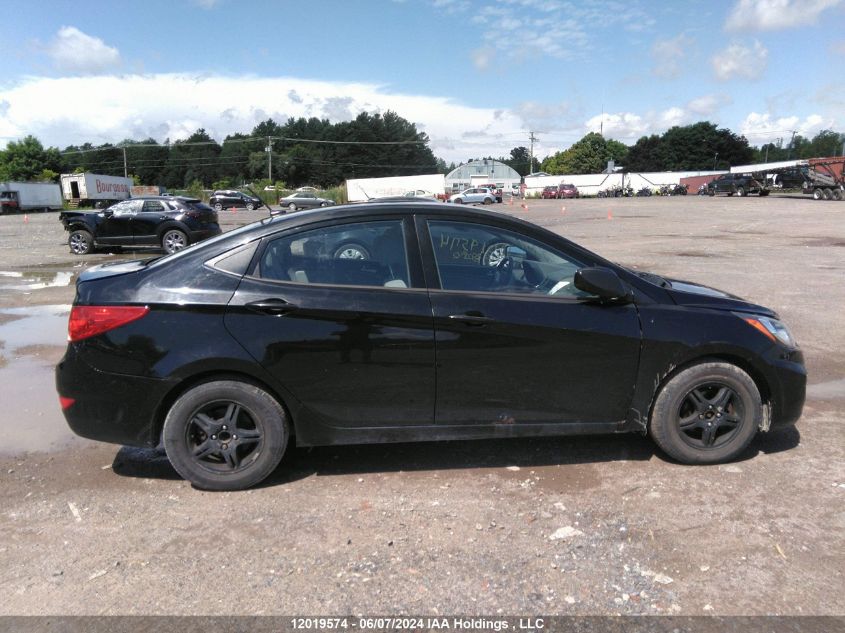 2013 Hyundai Accent Gl VIN: KMHCT4AE8DU282842 Lot: 12019574