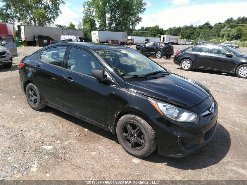 2013 Hyundai Accent Gl VIN: KMHCT4AE8DU282842 Lot: 12019574