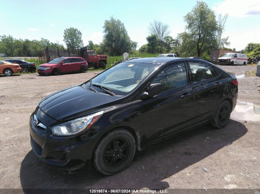 2013 Hyundai Accent Gl VIN: KMHCT4AE8DU282842 Lot: 12019574