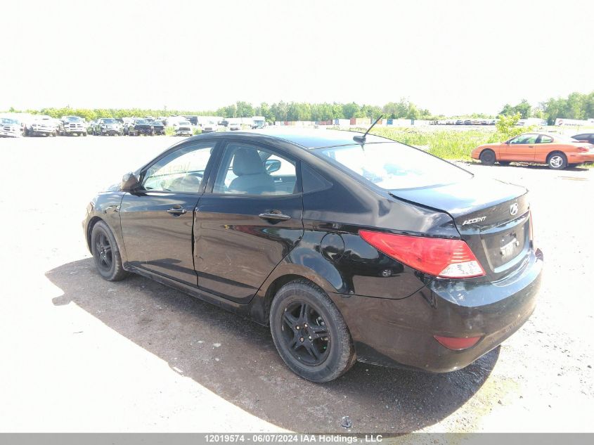 2013 Hyundai Accent Gl VIN: KMHCT4AE8DU282842 Lot: 12019574