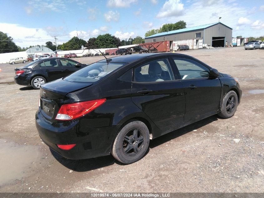 2013 Hyundai Accent Gl VIN: KMHCT4AE8DU282842 Lot: 12019574