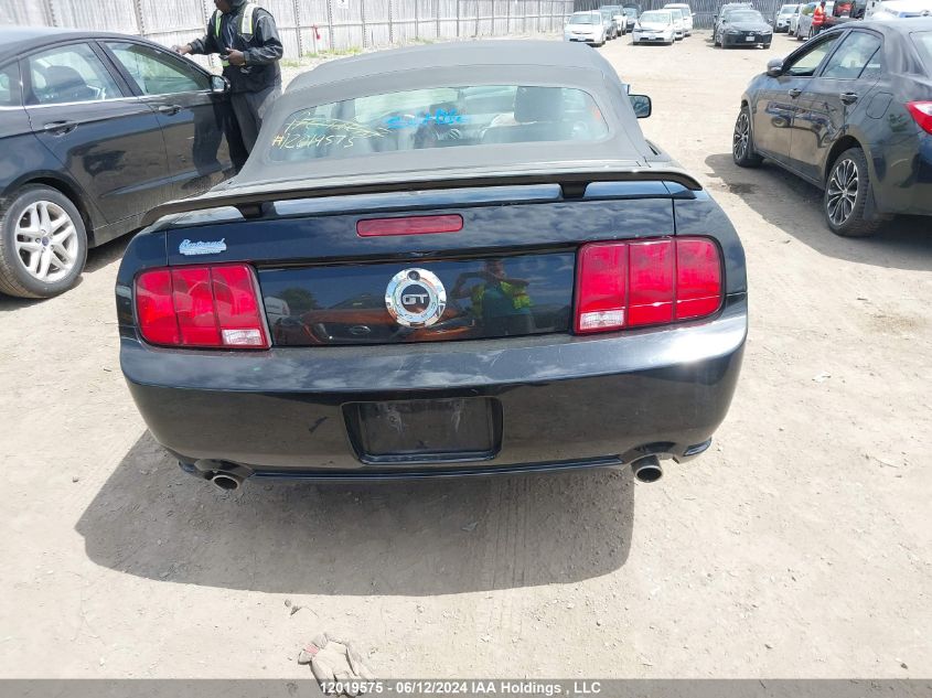 2007 Ford Mustang Gt VIN: 1ZVFT85H575313005 Lot: 12019575