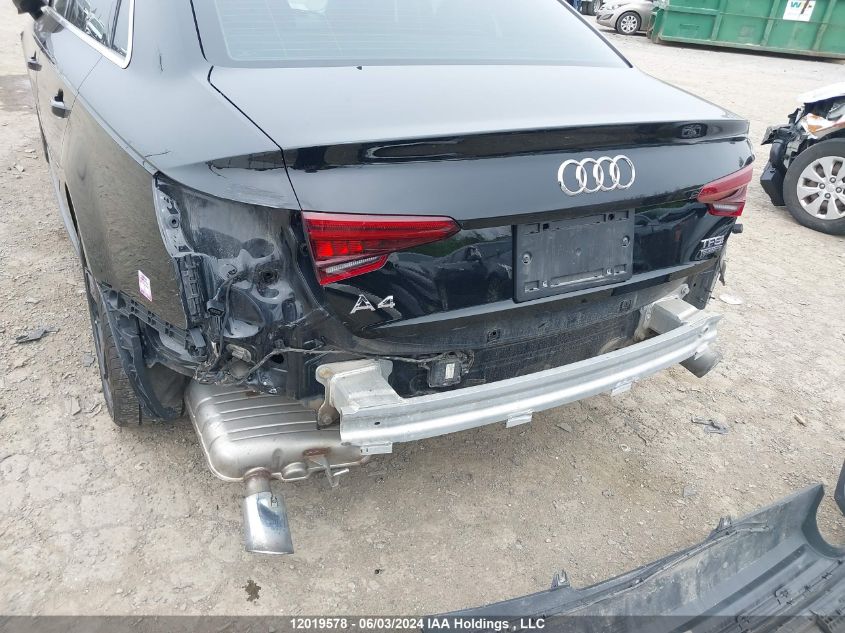 2018 Audi A4 Sedan VIN: WAUCNAF44JA145596 Lot: 12019578