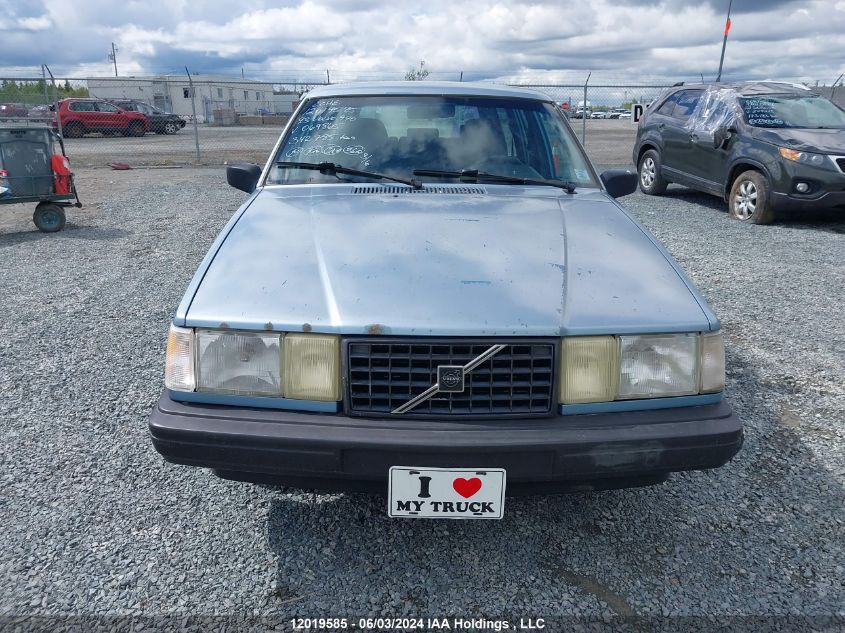 1993 Volvo 940 VIN: YV1JW8702P0069865 Lot: 12019585