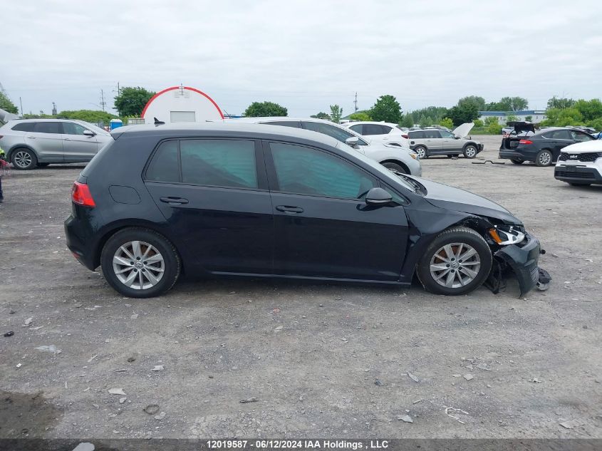 2016 Volkswagen Golf VIN: 3VW217AU1GM014882 Lot: 12019587