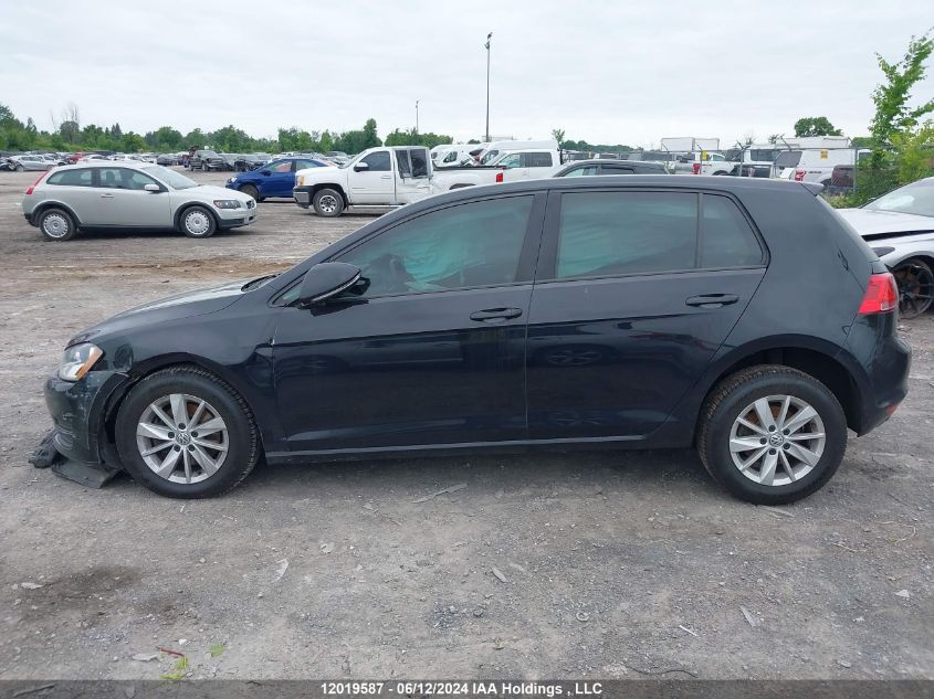 2016 Volkswagen Golf VIN: 3VW217AU1GM014882 Lot: 12019587