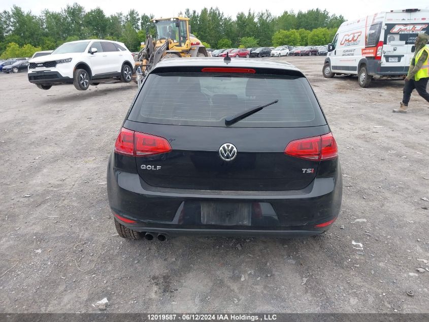 2016 Volkswagen Golf VIN: 3VW217AU1GM014882 Lot: 12019587
