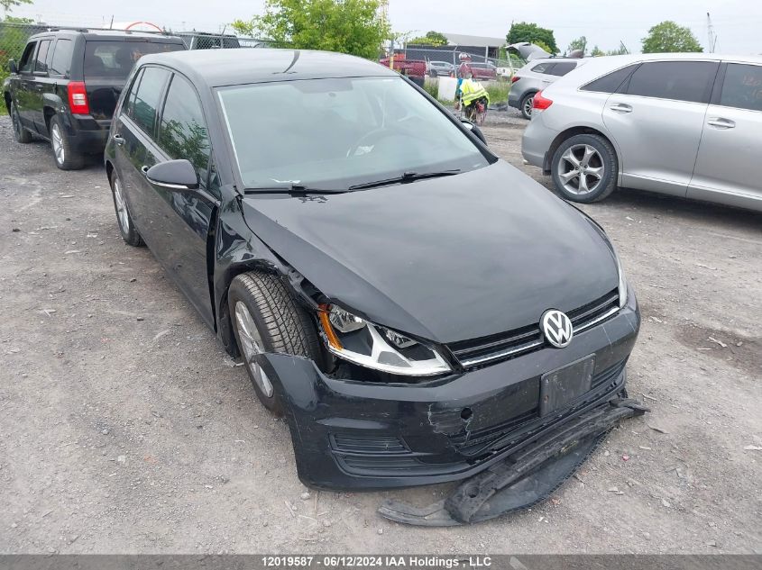 2016 Volkswagen Golf VIN: 3VW217AU1GM014882 Lot: 12019587