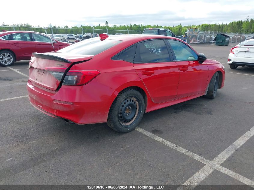 2022 Honda Civic Sedan VIN: 2HGFE2F54NH117319 Lot: 12019616