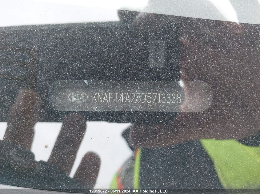 2013 Kia Forte Lx VIN: KNAFT4A28D5713338 Lot: 12019672