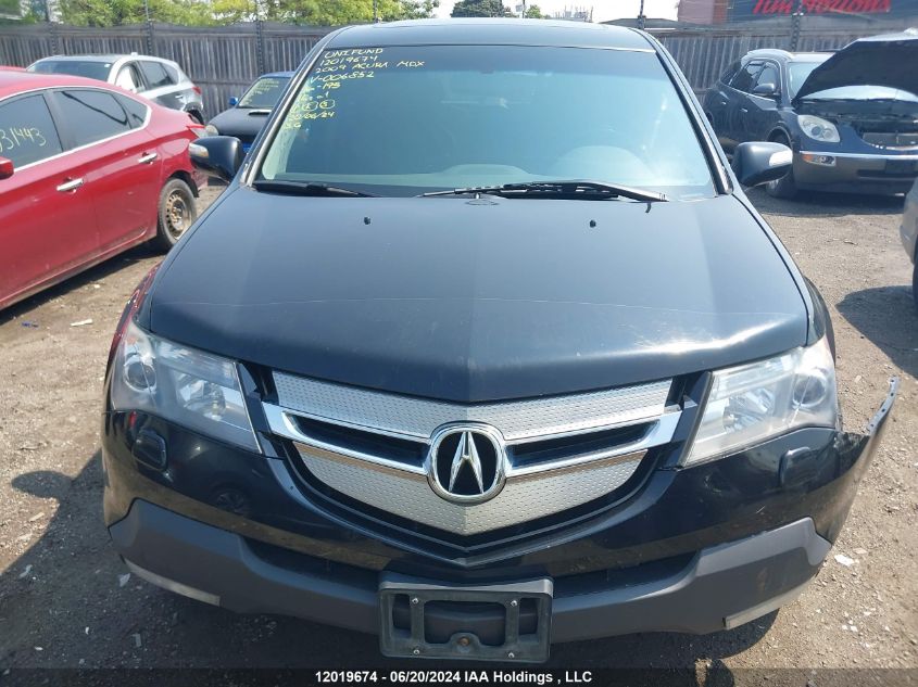 2009 Acura Mdx VIN: 2HNYD28289H006852 Lot: 12019674