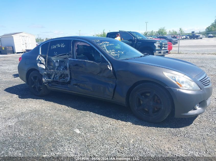 2010 Infiniti G37X VIN: JN1CV6ARXAM451190 Lot: 12019686