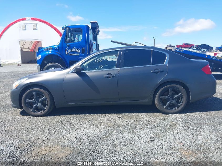 2010 Infiniti G37X VIN: JN1CV6ARXAM451190 Lot: 12019686