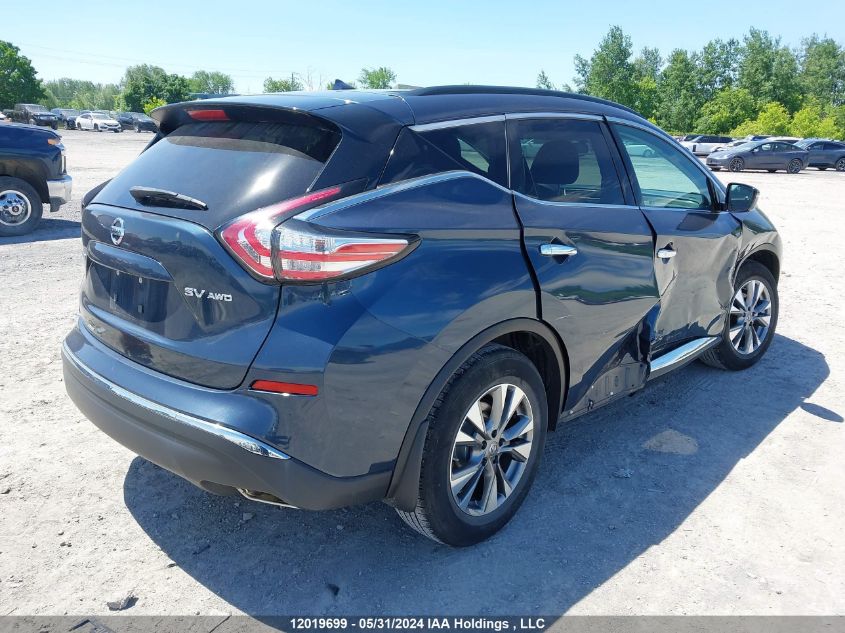 2015 Nissan Murano VIN: 5N1AZ2MH4FN245574 Lot: 12019699