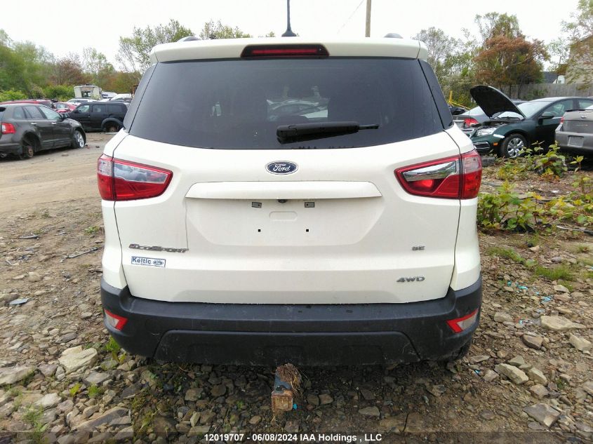 2020 Ford Ecosport Se VIN: MAJ6S3GL1LC333063 Lot: 12019707