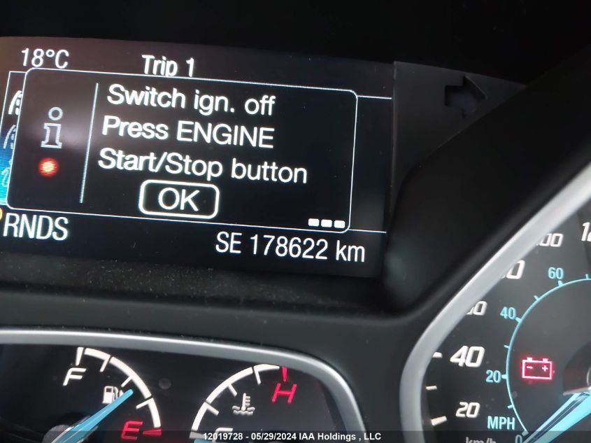 2014 Ford Focus Titanium VIN: 1FADP3N28EL226176 Lot: 12019728