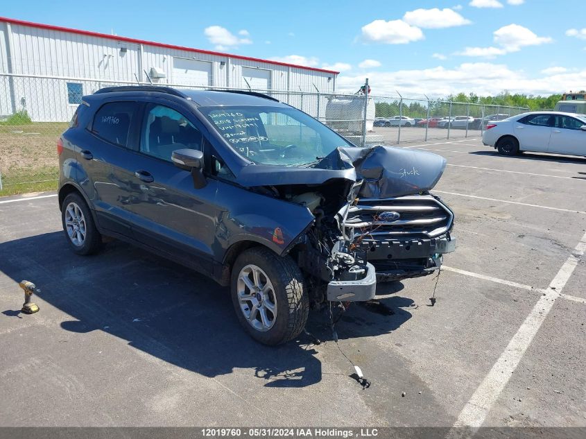 2018 Ford Ecosport Se VIN: MAJ3P1TE8JC176791 Lot: 12019760