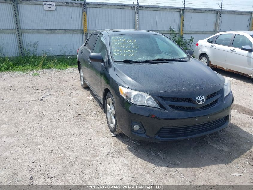 2012 Toyota Corolla Ce/Le/S VIN: 2T1BU4EE5CC781777 Lot: 12019763