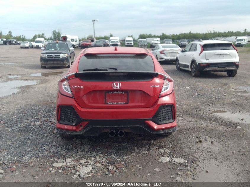 2019 Honda Civic Hatchback VIN: SHHFK7H49KU302314 Lot: 12019779