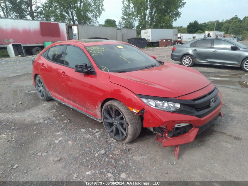 2019 Honda Civic Hatchback VIN: SHHFK7H49KU302314 Lot: 12019779