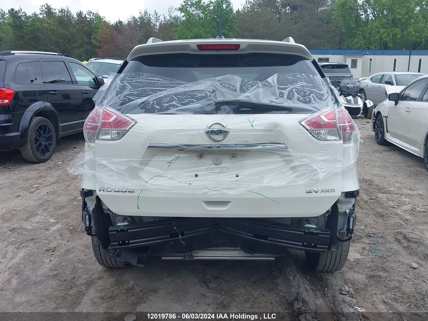 2016 Nissan Rogue Sv VIN: 5N1AT2MV2GC742076 Lot: 12019786