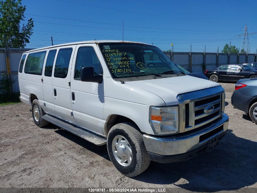 2012 Ford Econoline E350 Super Duty Wagon VIN: 1FBSS3BL1CDA16012 Lot: 12019787