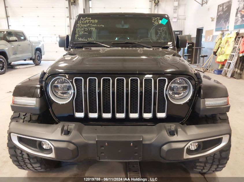 2019 Jeep Wrangler Unlimited Sahara VIN: 1C4HJXEN2KW665799 Lot: 12019788