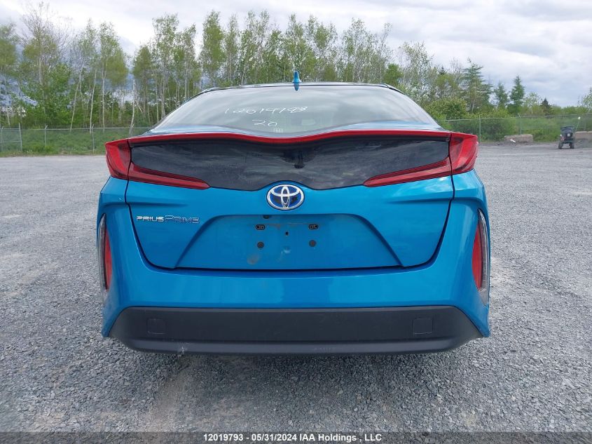 2020 Toyota Prius Prime Upgrade VIN: JTDKARFP5L3150526 Lot: 12019793