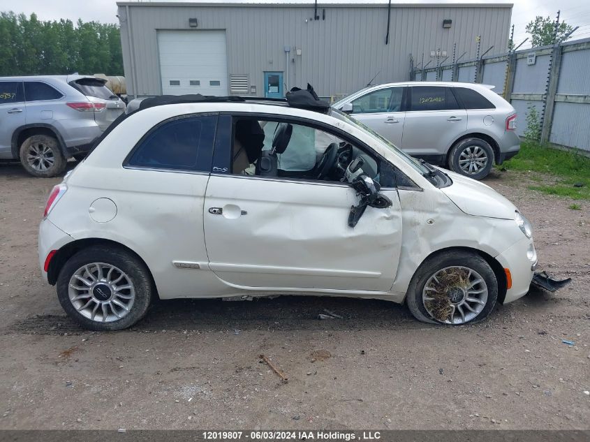 2013 Fiat 500C Lounge VIN: 3C3CFFER4DT632518 Lot: 12019807