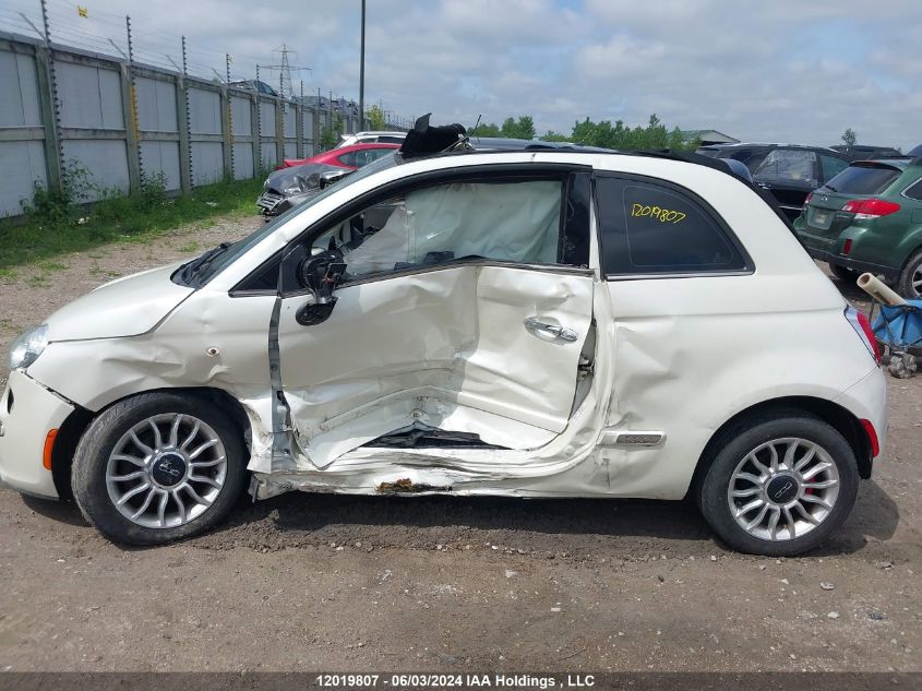 2013 Fiat 500C Lounge VIN: 3C3CFFER4DT632518 Lot: 12019807