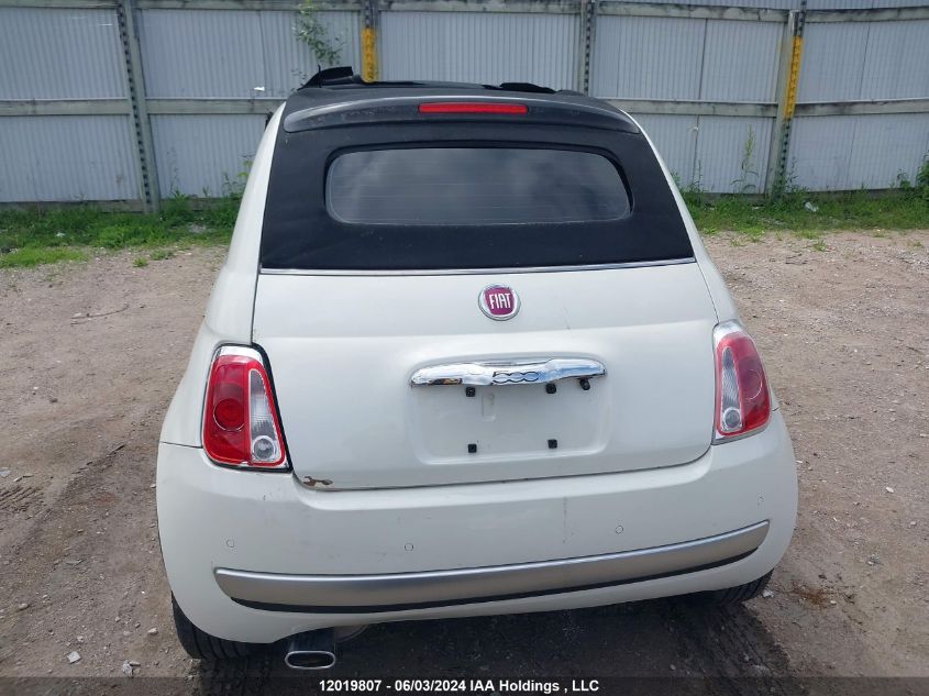 2013 Fiat 500C Lounge VIN: 3C3CFFER4DT632518 Lot: 12019807