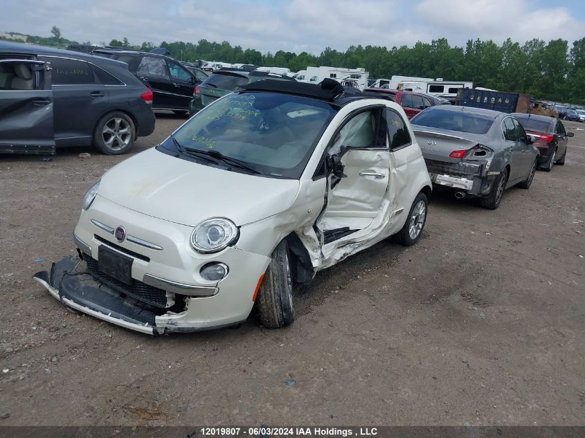 2013 Fiat 500C Lounge VIN: 3C3CFFER4DT632518 Lot: 12019807